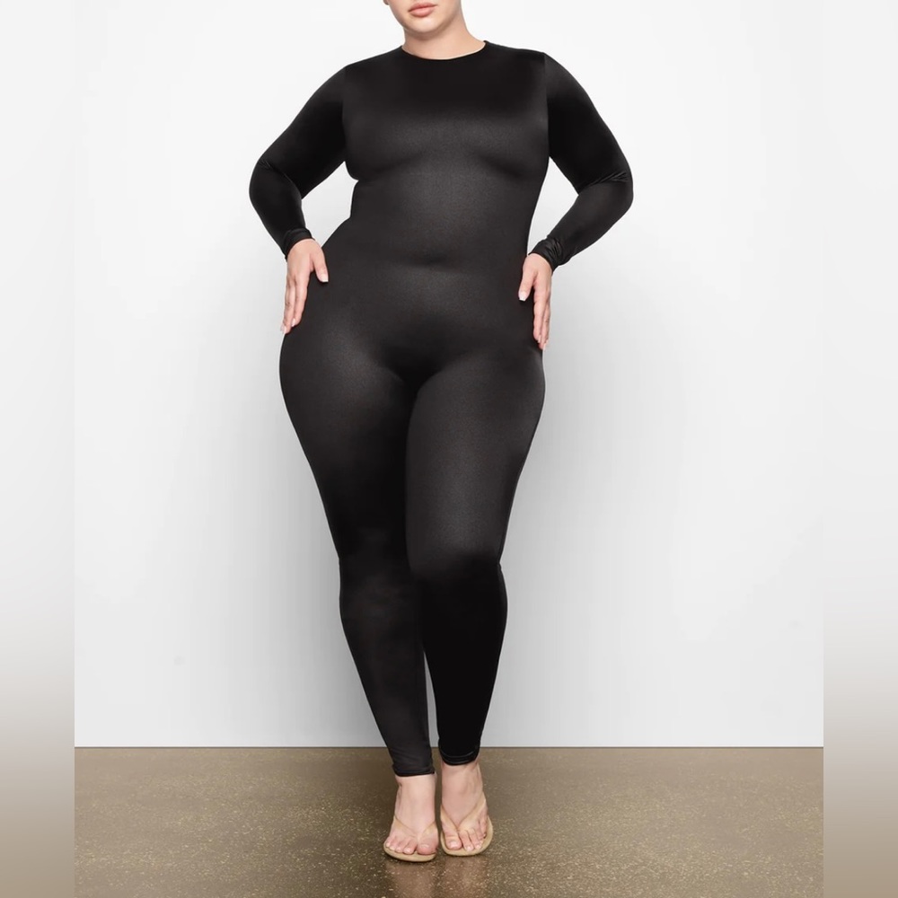 SKIMS Black All In One Catsuit
